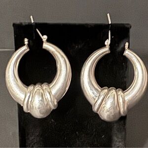 Elegant Silver Hoop Earrings